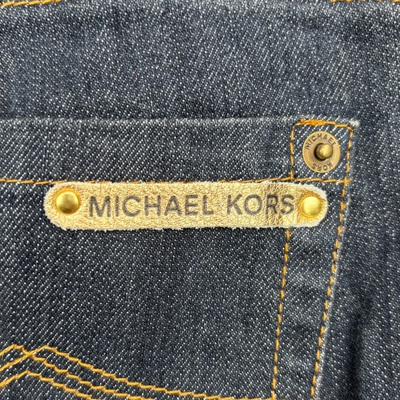 NWT Michael Kors Dark Blue Sausilito Boot Cut Jeans Size 4 - Picture 9 of 9